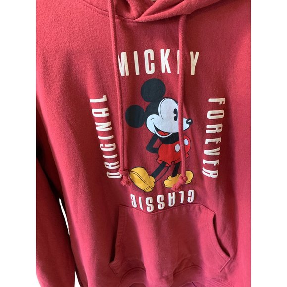 Disney Womens Size XXL Hoodie Sweatshirt Mickey Mouse Sherpa Lined Hat Hooded - Picture 2 of 6